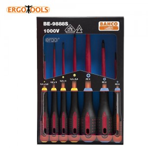 BE-9888S SET DESTORNILLADORES AISLADOS 1000V